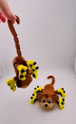 Monkey Roller Skate Flexi 3d model