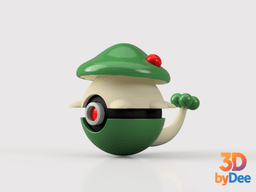 Breloom Poke Ball 3d model