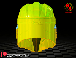 Yellow Mando Helmet 3d model