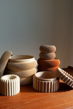 Love this set so much, has a nice Mid Century feel to it and prints like a dream. @simona do you have any tips for avoiding a couple of loose filament strands when it's printing the internal threads on the inner lids? 3d model