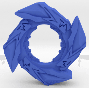 BEYBLADE COBALT DRAKE | BLADE LAYER | BURST SERIES 3d model