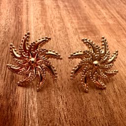 Spiral Sun Earring 3d model