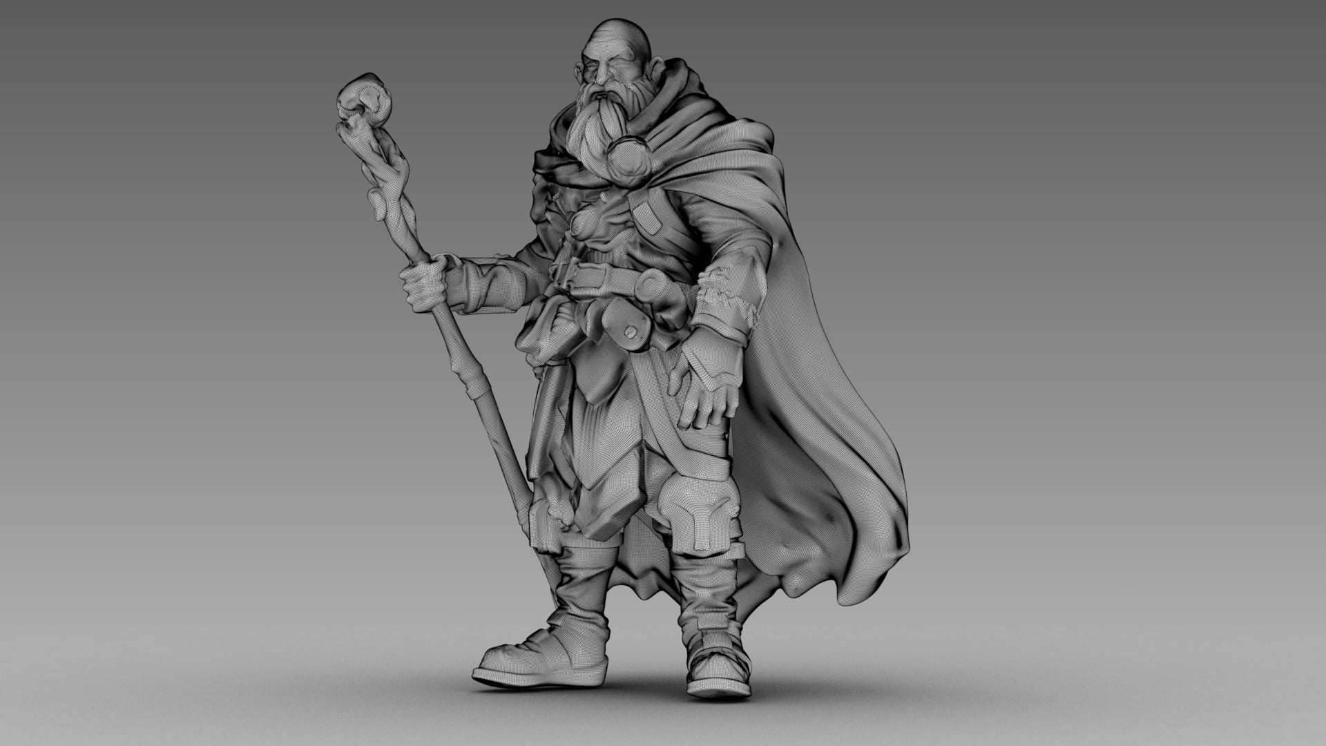 The Wandering Greybeard 3d model