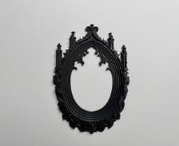Gothic Oval Frame Cathedral Wall Frame Baroque Style Gothic Decor 3d model