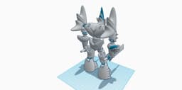 smooth blade robot. 3d model