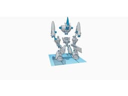 smooth blade robot. 3d model