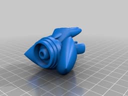 smooth blade robot. 3d model