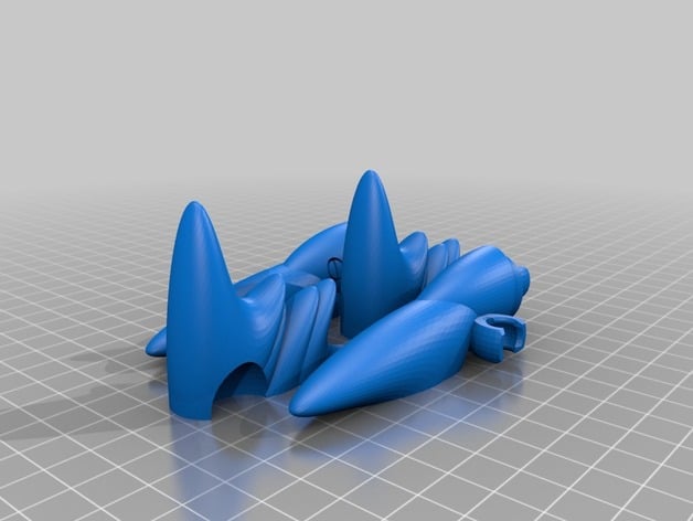 smooth blade robot. 3d model