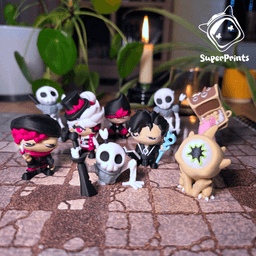 Human Wizard - Easy Multicolor FDM RPG Minis (No supports) 3d model