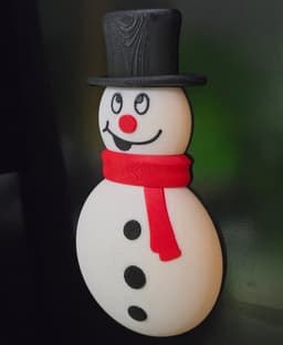 Snowman Magnet Bottle Opener 3d model