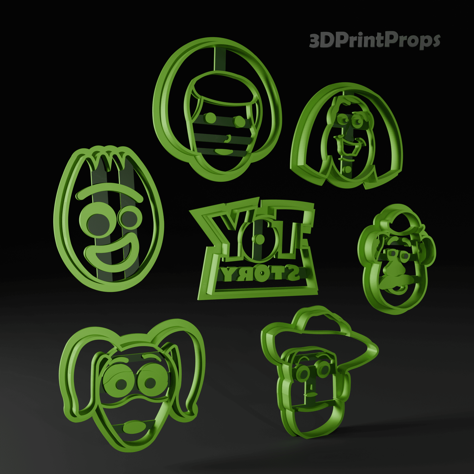 Toy Story Cookie Cutter set 3d model