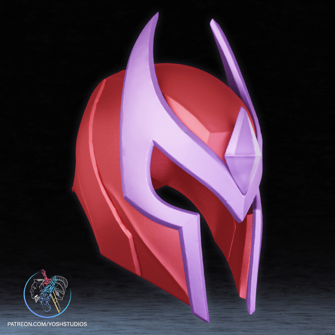 Magneto Classic Rivals Helmet 3D Printer STL File 3d model