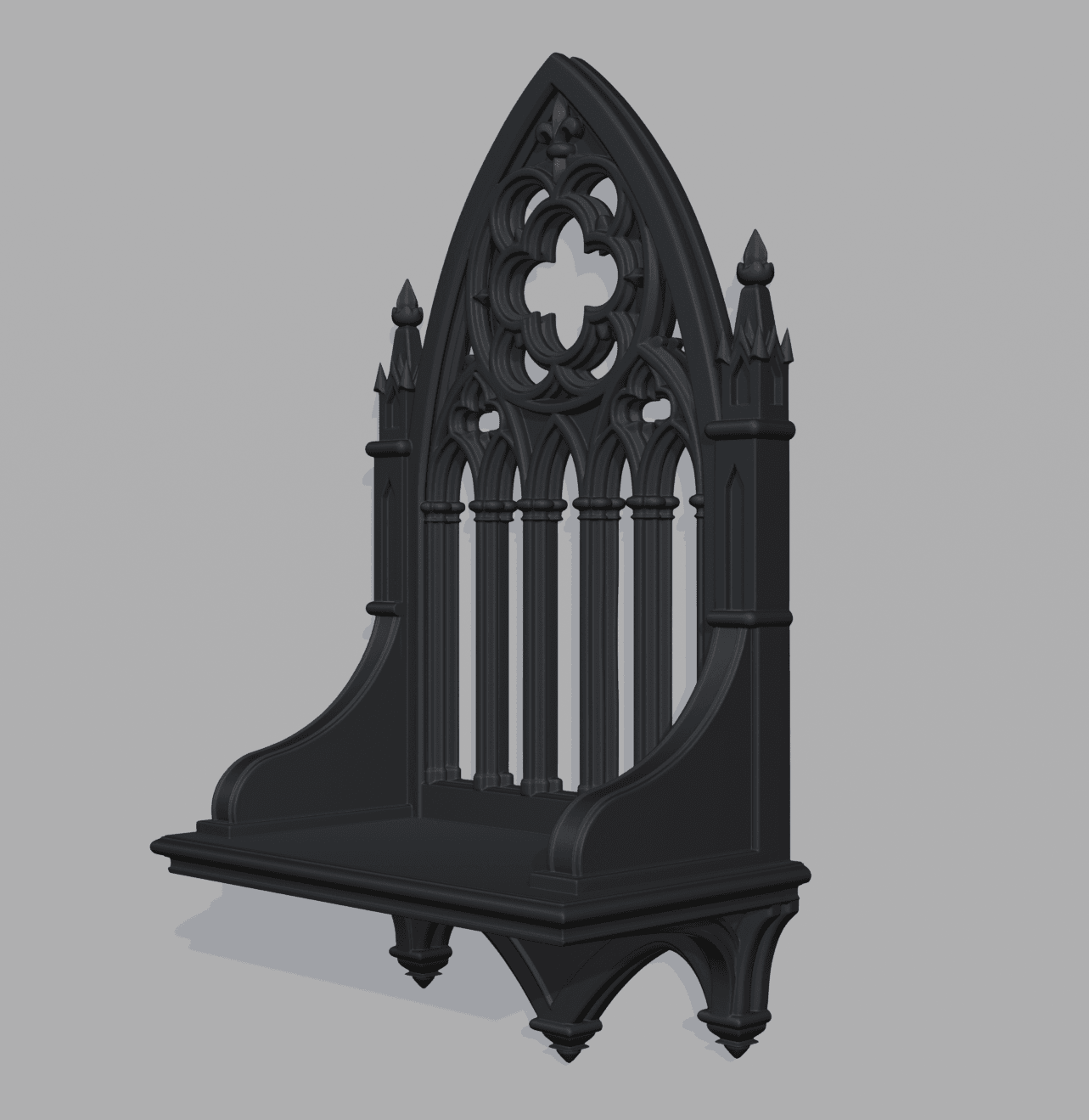 Gothic Arch Display Altair Shelf 3d model