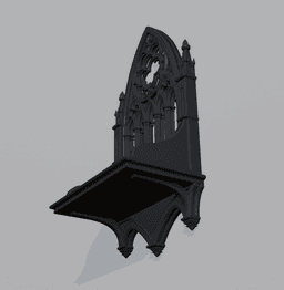 Gothic Arch Display Altair Shelf 3d model