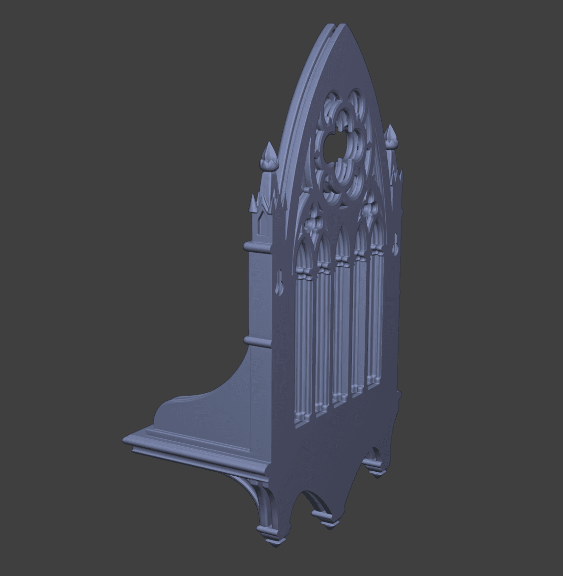 Gothic Arch Display Altair Shelf 3d model