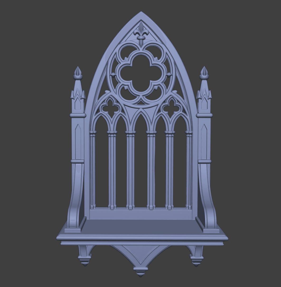Gothic Arch Display Altair Shelf 3d model