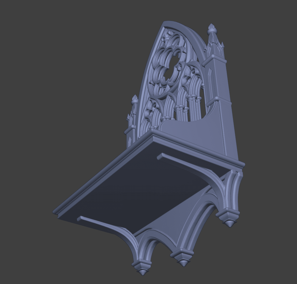 Gothic Arch Display Altair Shelf 3d model
