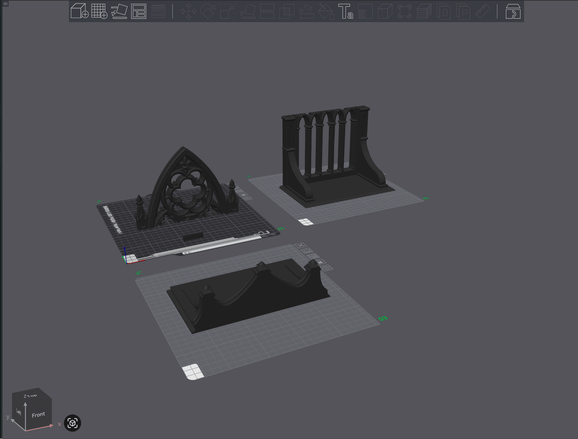 Gothic Arch Display Altair Shelf 3d model