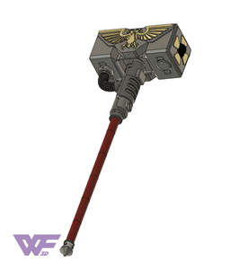 Thunder Hammer Cosplay Prop 3d model