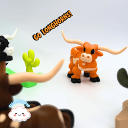 Texas Longhorn + Lonestar State 3d model