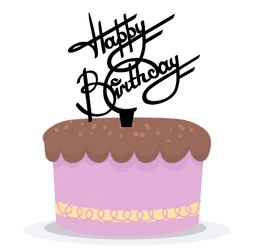 CAKE TOPPER 3d model