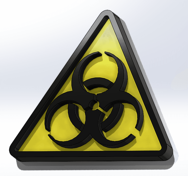 Caution BioHazard.STL 3d model
