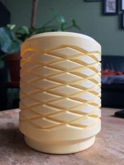 Knurled pattern planter 3d model