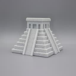 Aztec temple 3d model