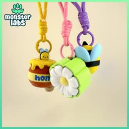 Bee Fidget Clicker Keychain Bundle 3d model