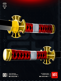 Green Pirate Katanas 3D Printer STL 3d model