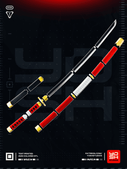 Green Pirate Katanas 3D Printer STL 3d model