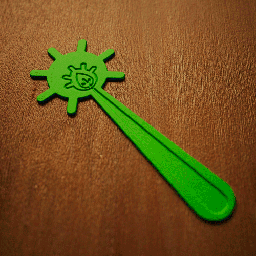 Bookmark | Sunny Bookmark | Sun and Leaf Bookmark 3d model