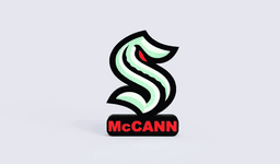 Seattle Kraken Sign - LED Strip Compatible 3d model
