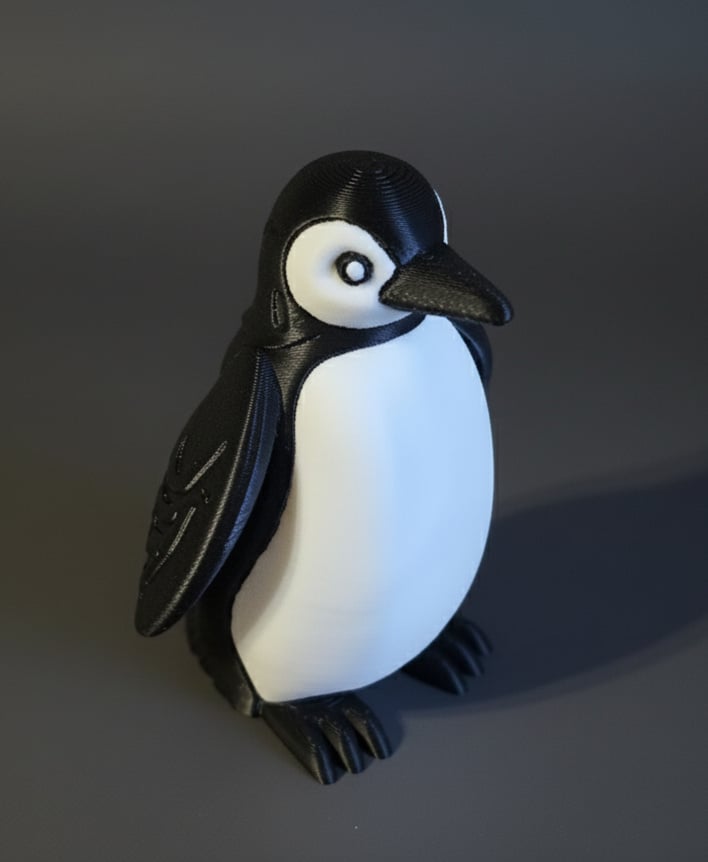 Ornate Penguin Figure 3d model