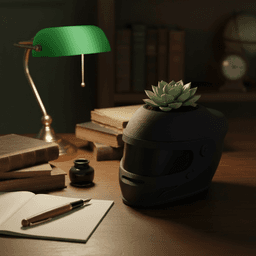 Racing Helmet Plant Pot 3d model
