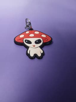 Cute Alien Mushroom Keychain 3d model
