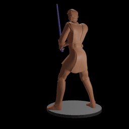 Cartoon Space Knight Hero 3d model