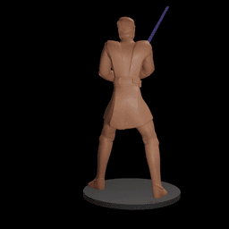 Cartoon Space Knight Hero 3d model