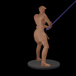 Cartoon Space Knight Hero 3d model