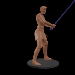 Cartoon Space Knight Hero 3d model