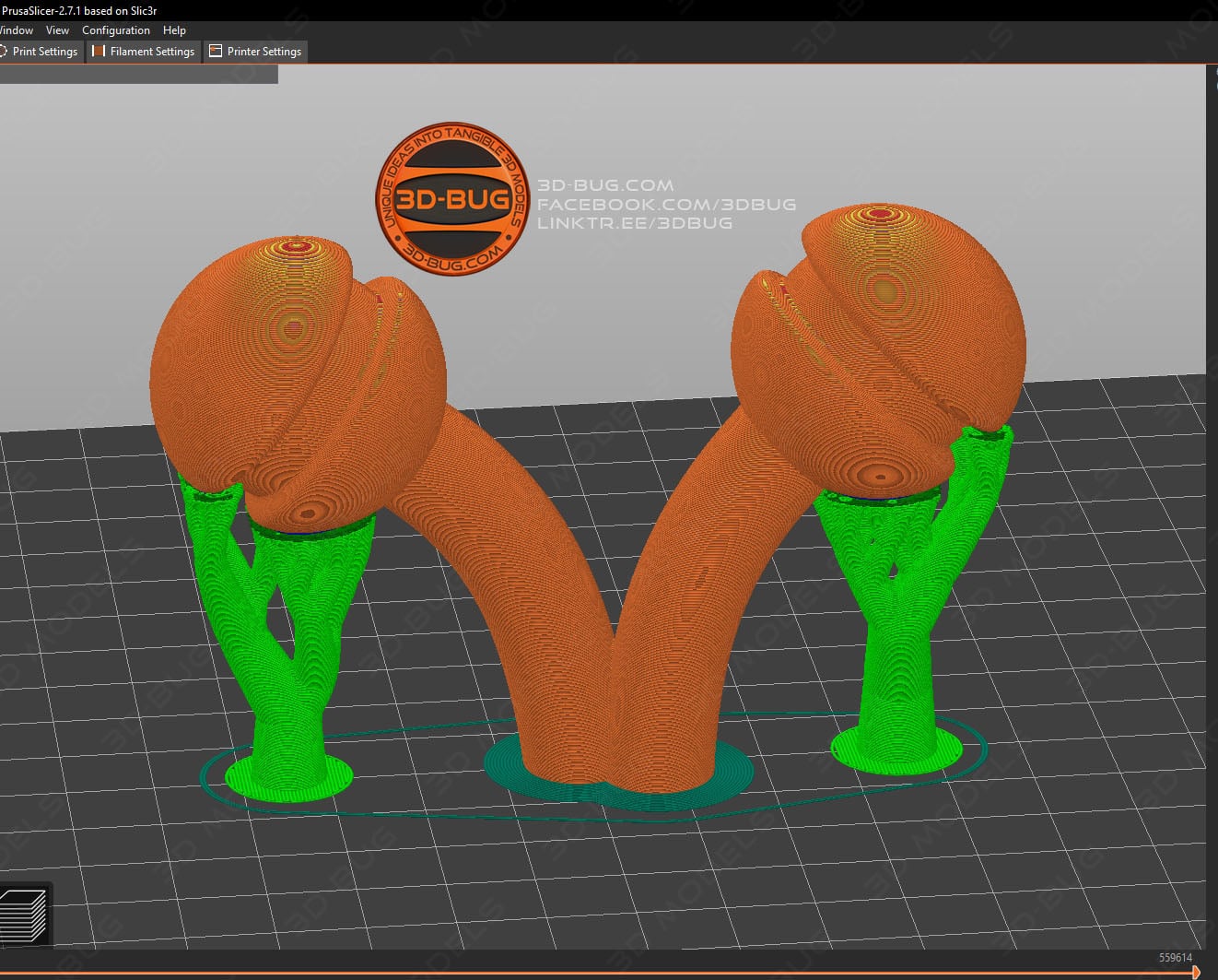 Bee Candy Jar 3d model