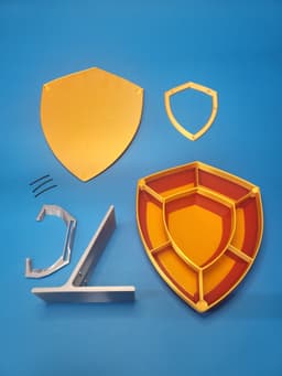 Shield Dice Storage Pack 3 with Stand 3d model