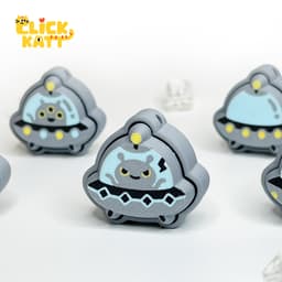UFO V01 - Clicker Fidget Toy Keychain 3d model