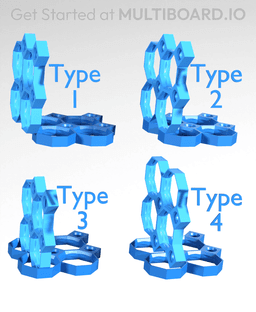 Type 2, Big Thread Holes, 1x1 Outside Bracket 3d model