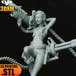 Jinx STL for 3D Printing ChibiSTL 3DXM 3d model