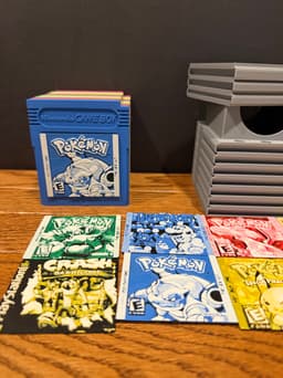 Retro Game Cartridge Stack Deck Box 3d model