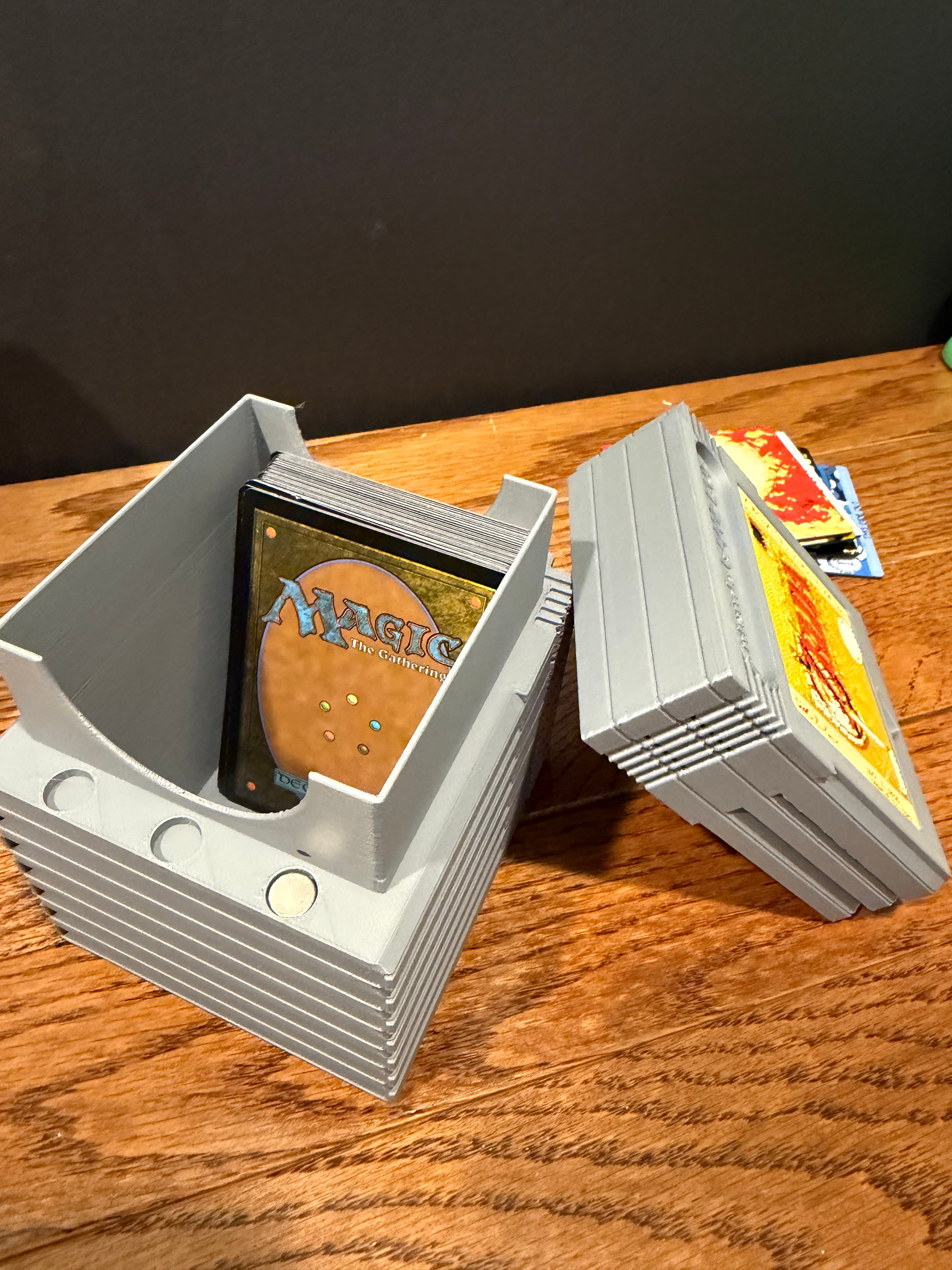 Retro Game Cartridge Stack Deck Box 3d model