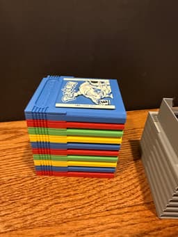 Retro Game Cartridge Stack Deck Box 3d model