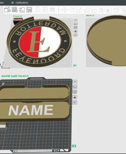 Feyenoord Sign - LED Strip Compatible 3d model