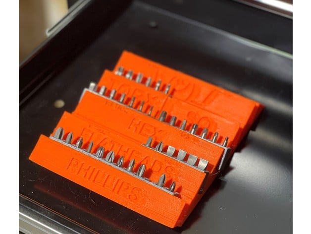 Hex Bit Drawer Organizer 3d model